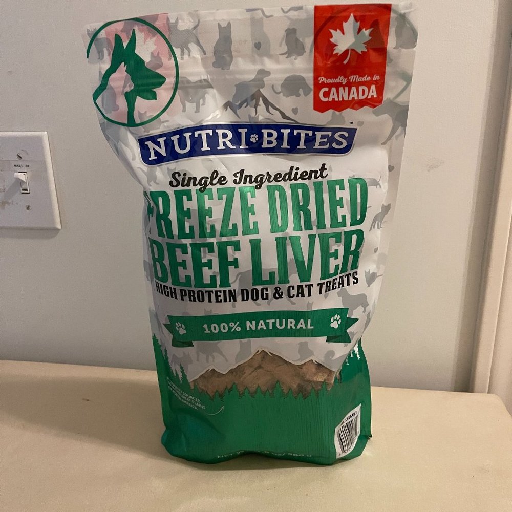 Nutri Bites Beef Liver Dog Cat Treats Freeze Dried High Protein P…